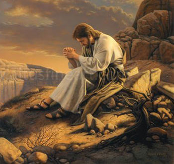 jesus-praying-the-desert