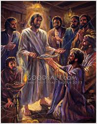 Image result for resurrected Jesus appears to Apostyles in the Cenacle
